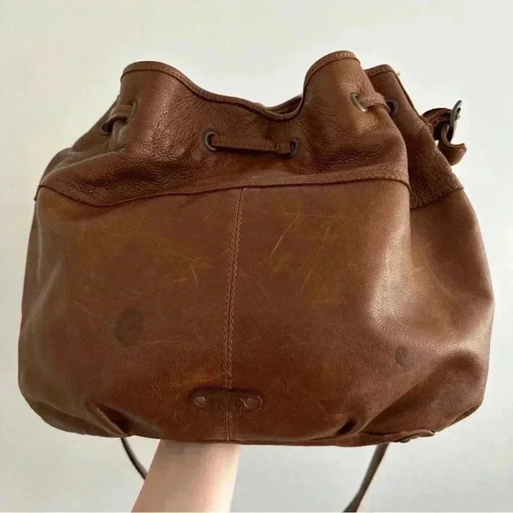 Frye Large Leather Drawstring Bag - Picture 4 of 16